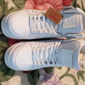 White Brand New Levi's High Top Shoes